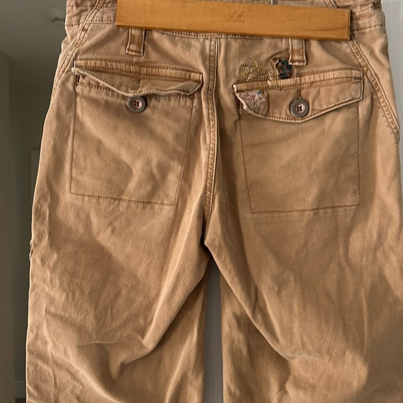 Anthropologie Embroidered Cargo pant Size 25 - Picture 5 of 6